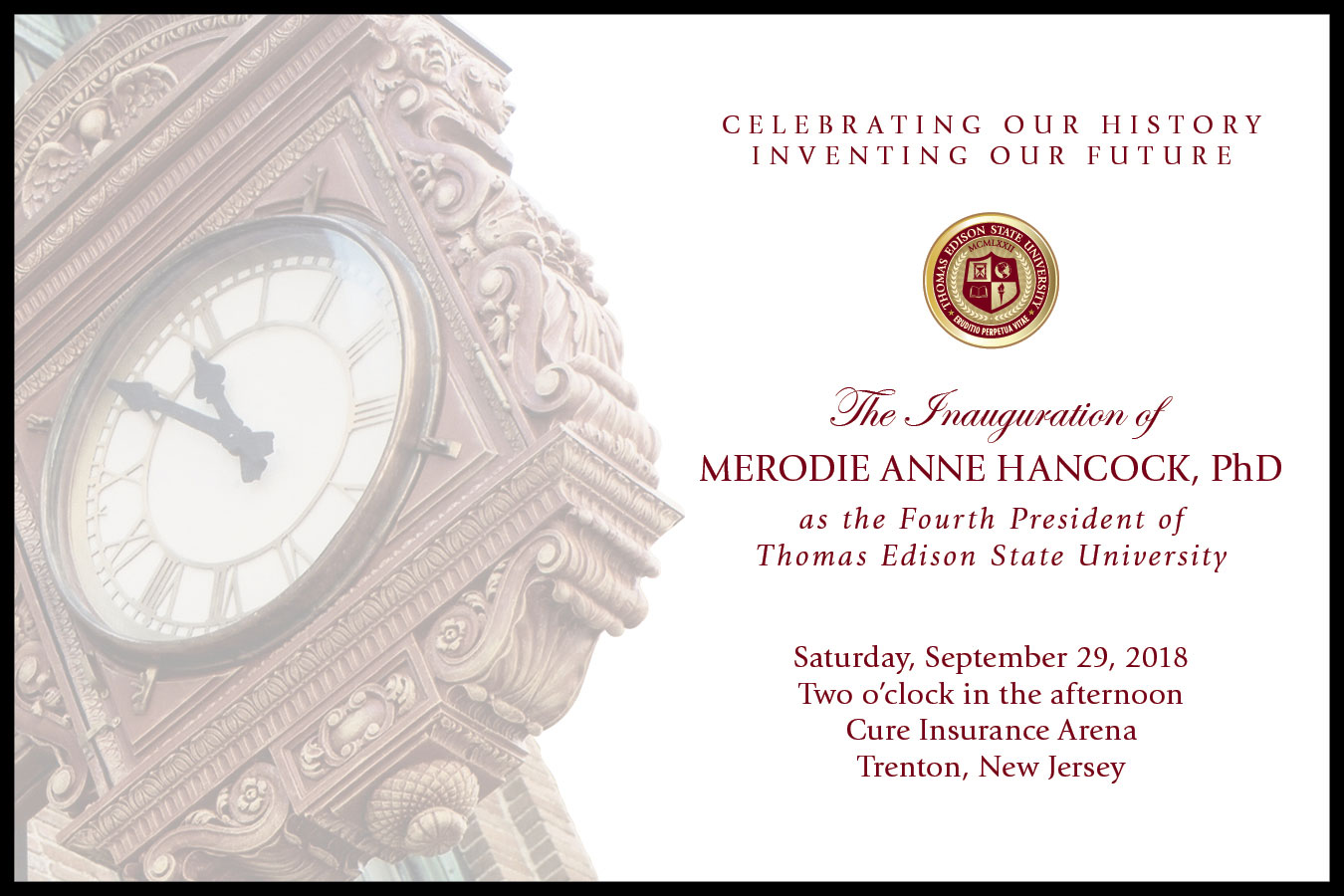Inauguration of Merodie Anne Hancock, PhD