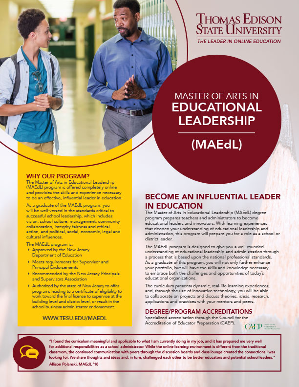 MA in Education Leadership