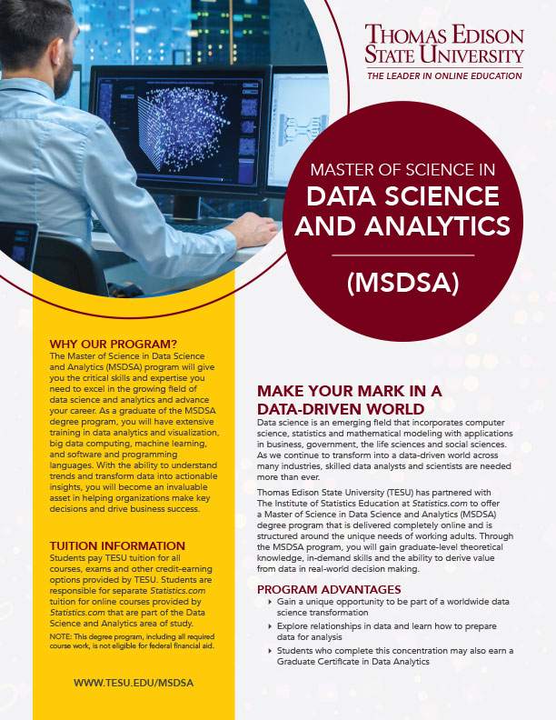 MS in Data Science and Analytics