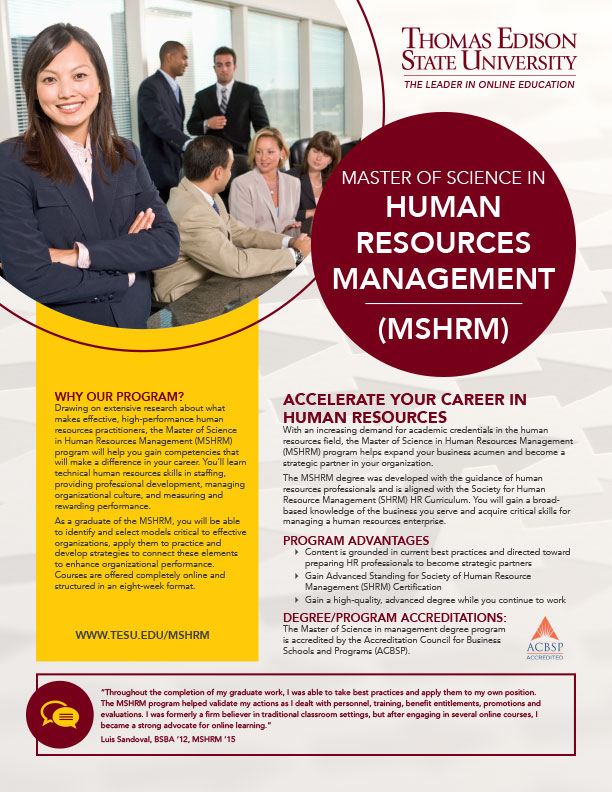 Job opportunities human resources management degree