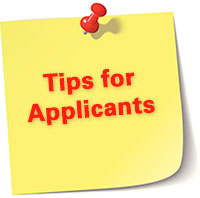 Tips for Applicants