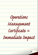 Operations Management Certificate